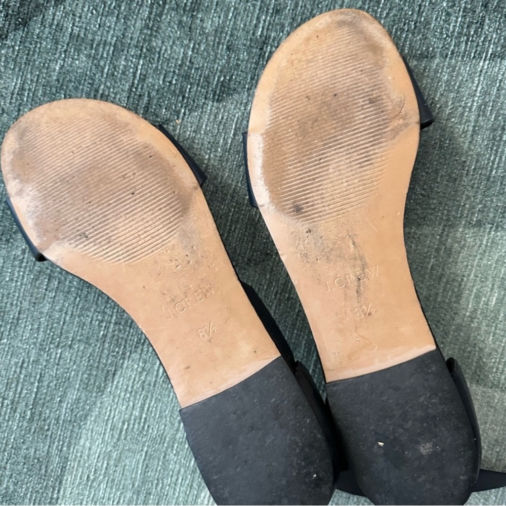 JCREW leather Sandals- women’s 8.5 - Picture 3 of 5